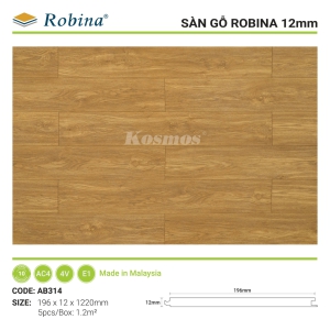 SÀN ROBINA BẢN LỚN 12MM - AB314