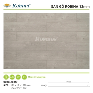 SÀN ROBINA BẢN LỚN 12MM - AB317