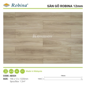 SÀN ROBINA BẢN LỚN 12MM - AB324