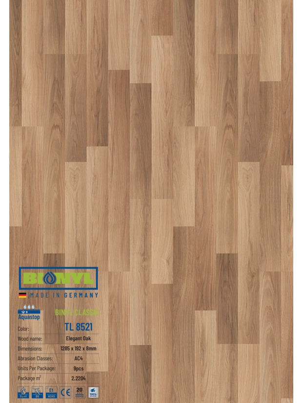 Sàn gỗ Binyl Class – 8mm TL8521