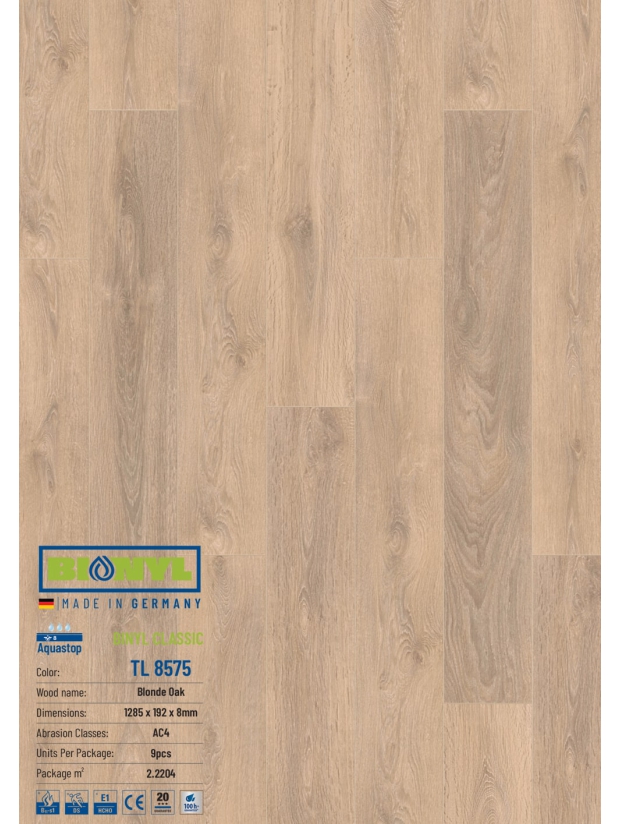 Sàn gỗ Binyl Class – 8mm TL8575