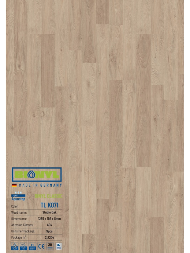 Sàn gỗ Binyl Class – 8mm TLK071