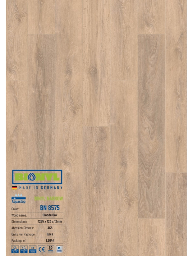 Sàn gỗ Binyl Narrow – 12mm BN8575