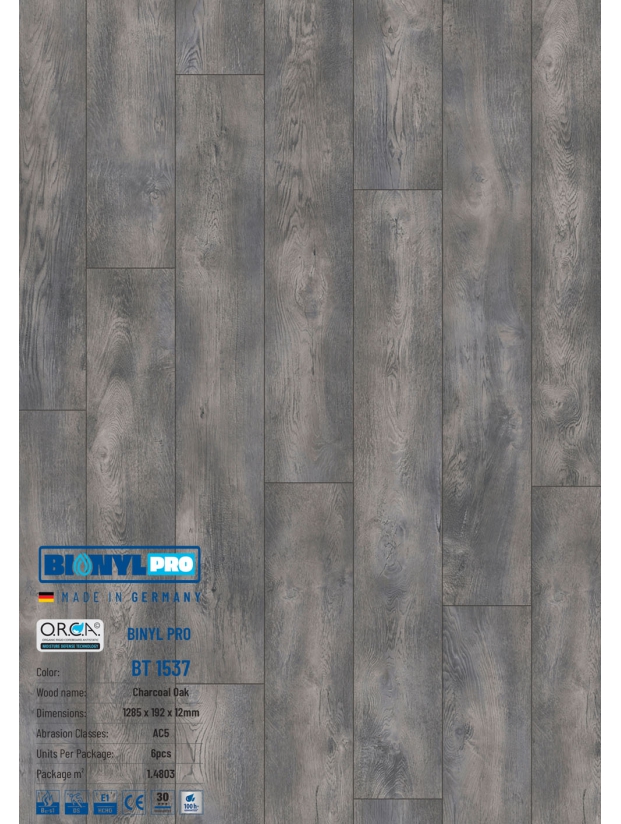 Sàn gỗ Binyl Pro 12mm BT1537